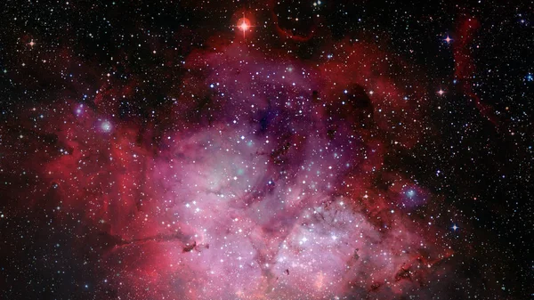 高清星场，夜空空间。太空中的星云和星系 — 图库照片