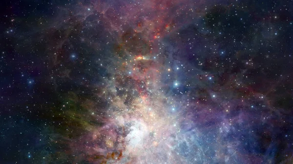 Berstende Galaxie. abstrakter Raum. Elemente dieses Bildes von der nasa — Stockfoto