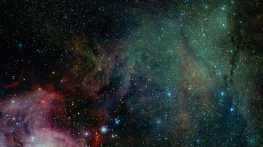 Yeşil kozmik arka plan. Bu görüntünün elementleri Nasa tarafından döşenmiştir