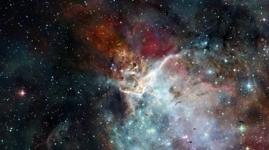 Ekstrem yıldız kümesi yaşama doğru patlar. Bu görüntünün elementleri NASA tarafından desteklenmektedir