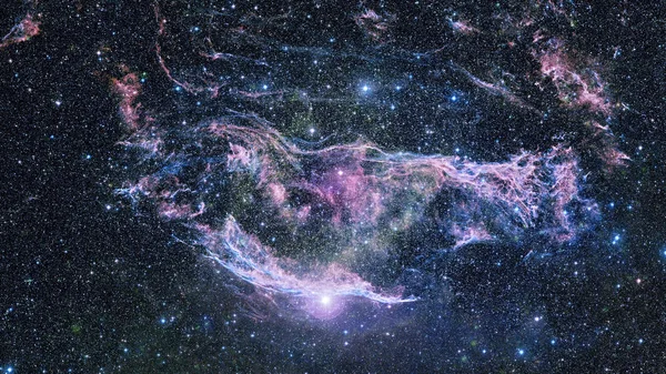 Яркая космическая туманность - остаток сверхновой. Элементы этого изображения предоставлены НАСА — стоковое фото