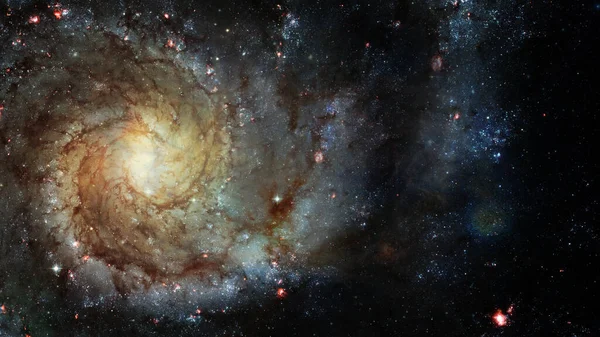High Definition Star veld, nachtelijke hemel ruimte. Nevel en melkwegstelsels in de ruimte — Stockfoto