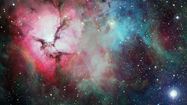 Derin uzay sanatı. Nebula, galaksi ve yıldızlar. Bu görüntünün elementleri Nasa tarafından döşenmiştir — Stok fotoğraf