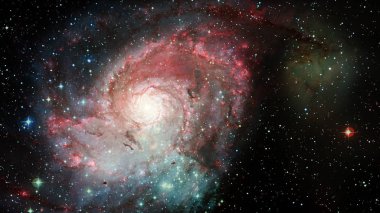 Hubble Galaksi ve Nebula manzaralı. Bu görüntünün elementleri NASA tarafından desteklenmektedir.