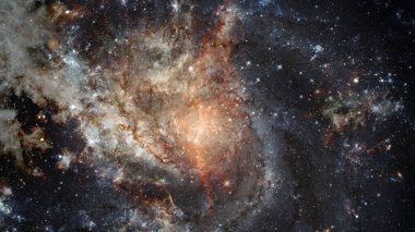 Uzay, evren, kara delik güzelliği galakside. NASA tarafından döşenmiş öğeleri.