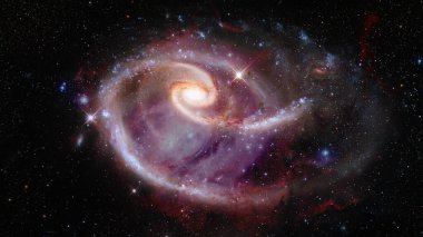 Spiral galaksi. Bu görüntünün elementleri NASA tarafından desteklenmektedir
