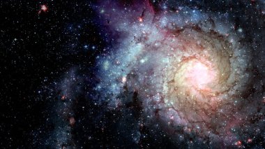 Galaksi yaklaşık 23 milyon ışık yılı uzaklıkta. Bu görüntünün elementleri NASA tarafından desteklenmektedir.