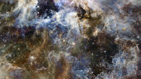 Nebula and glowing stars in deep space. Elements of this image furnished by NASA — 图库照片