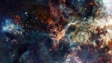 Dünya 'dan birçok ışık yılı uzaktaki güzel uzay. Bu görüntünün elementleri Nasa tarafından döşenmiştir