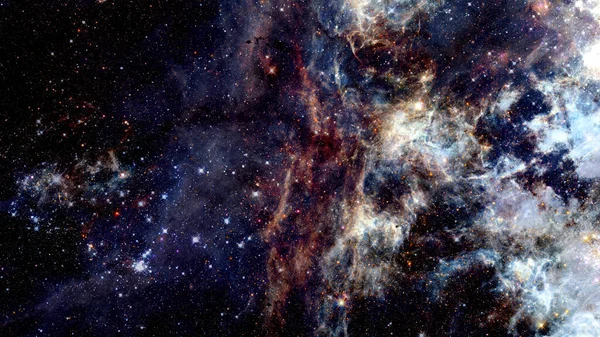Karanlık Bir Gece Gökyüzünde Pleiades Görüntünün Elementleri Nasa Tarafından Desteklenmektedir — Stok fotoğraf
