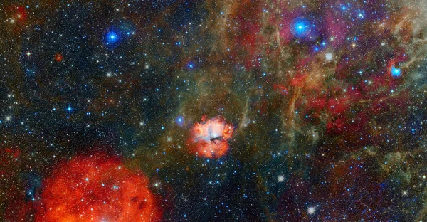 Galaktisk Baggrund Elementer Dette Billede Leveret Nasa - Stock-foto