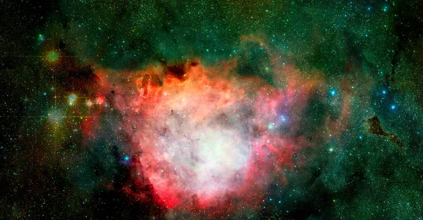 Sonsuz Uzay Arkaplanı Görüntünün Elementleri Nasa Tarafından Desteklenmektedir — Stok fotoğraf
