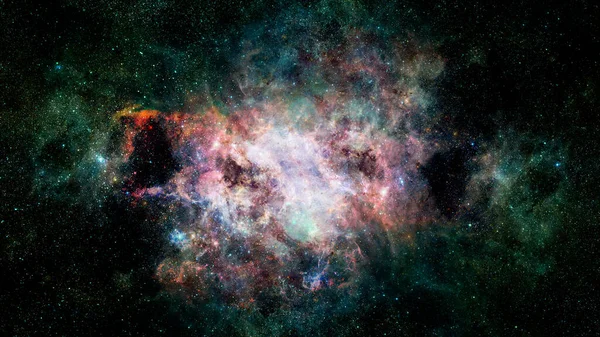 哈勃俯瞰星系和星云 美国航天局提供的这一图像的要素 — 图库照片