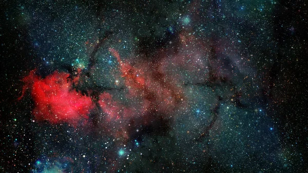 Derin uzay sanatı. Nebula, galaksi ve yıldızlar. Bu görüntünün elementleri Nasa tarafından döşenmiştir — Stok fotoğraf