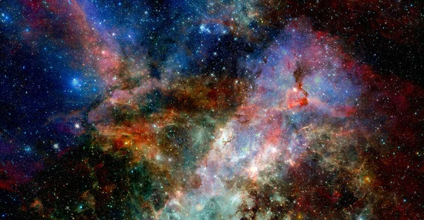 Colorful galaxy background. Elements of this image furnished by NASA