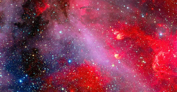 Red Nebula Elements Image Furnished Nasa — Stock Photo, Image