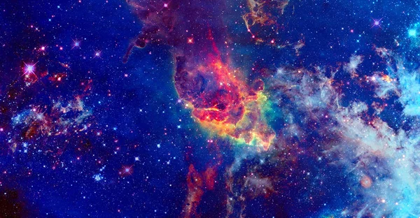 Nieskończone Tło Przestrzeni Mgławicami Gwiazdami Elementy Obrazu Dostarczone Przez Nasa — Zdjęcie stockowe
