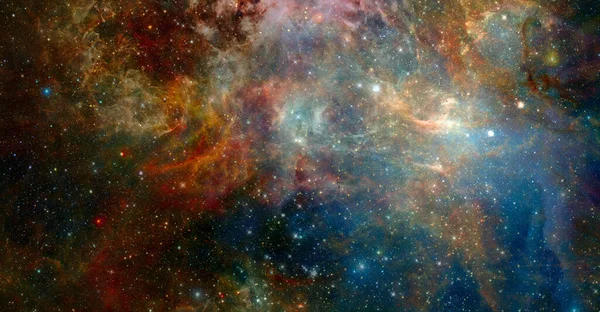 五彩斑斓的宇宙观 美国航天局提供的这一图像的要素 — 图库照片