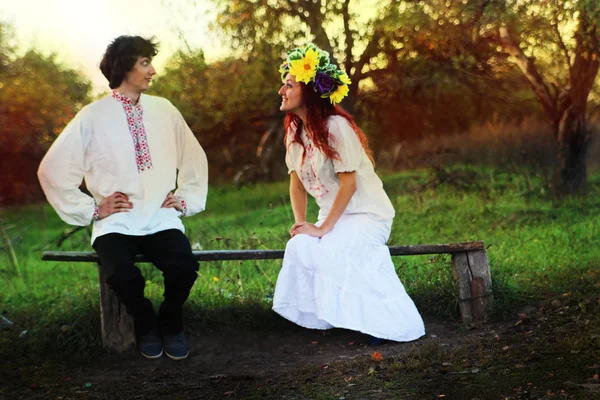 Tradições de casamento de pessoas amorosas — Fotografia de Stock