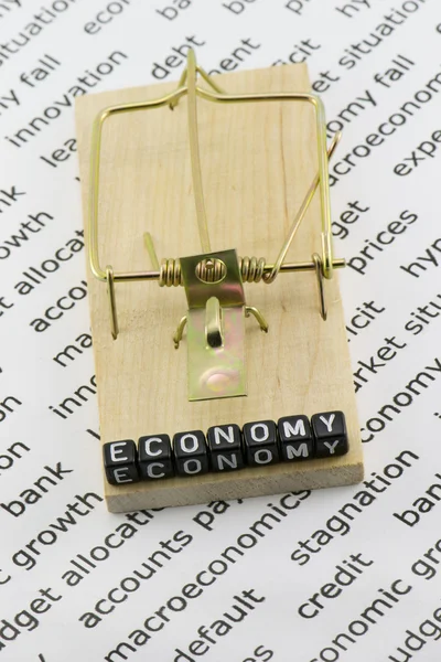 The economy is in a trap — Stock Photo, Image