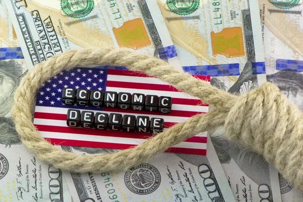 Gångjärnet på den amerikanska ekonomin — Stockfoto