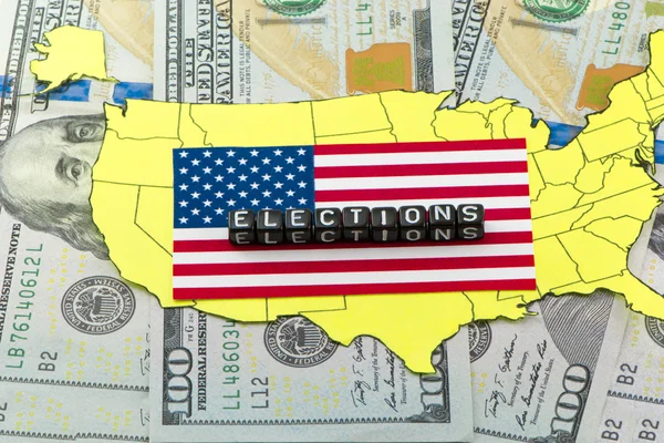 Amerika'nın fon karşı Amerika Birleşik Devletleri'nde seçimleri — Stok fotoğraf