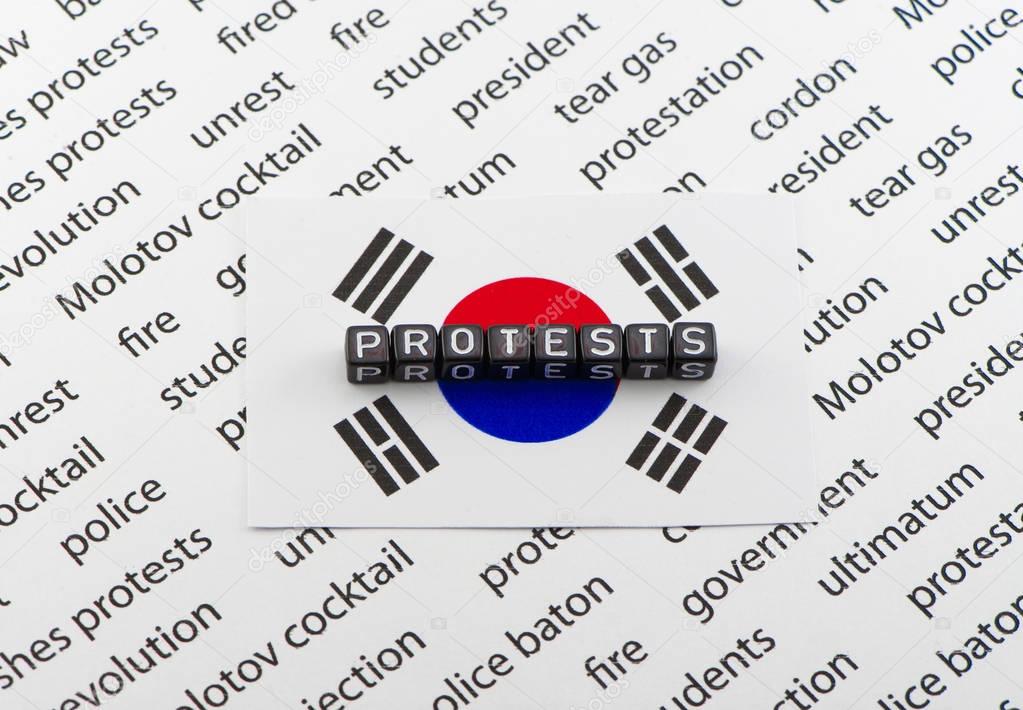 Protests against the President of the Republic of Korea