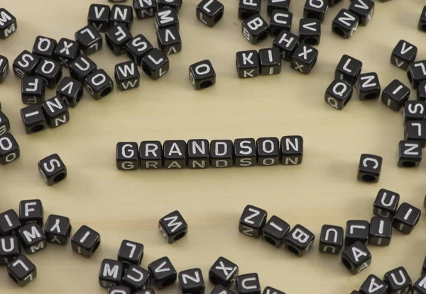 Pojem slova vnuk — Stock fotografie