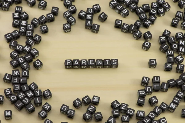 O conceito das palavras Pais — Fotografia de Stock