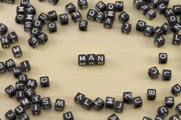El concepto de la palabra hombre —  Fotos de Stock