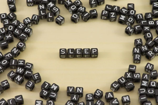 The concept of the word sleep — Stock Photo, Image