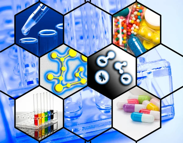 Production of drugs in the laboratory — Stock Photo, Image