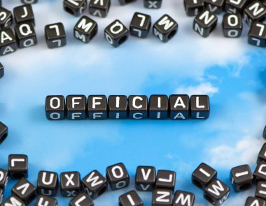 Gökyüzü arka plan üzerinde kelime resmi