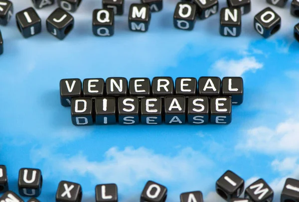 The word Venereal disease on the sky background