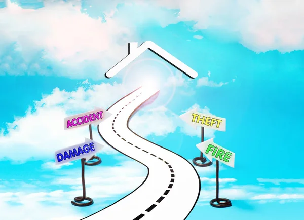 Reklam bir sigorta şirketi için boş