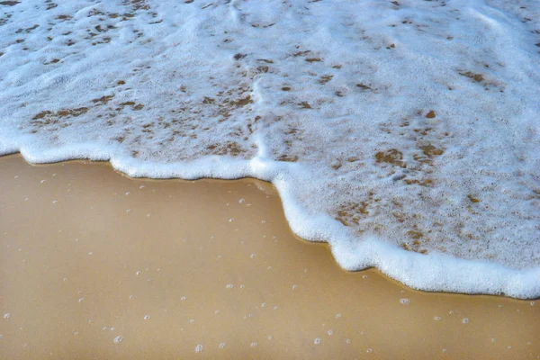 Шаблон волны в песке — стоковое фото