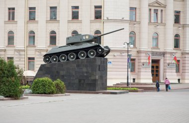 Minsk içinde belgili tanımlık tank anıt