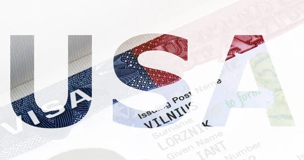 Beyaz bir arka plan üzerinde kelime ABD