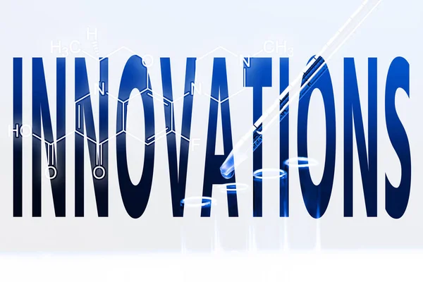 Ordet innovation på vit bakgrund — Stockfoto