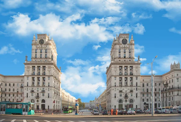 Arrivée dans la capitale du Bélarus — Photo