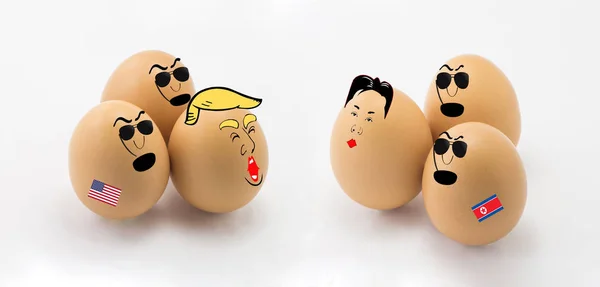 Toplantı Trump ve Kim Jong-un sembol