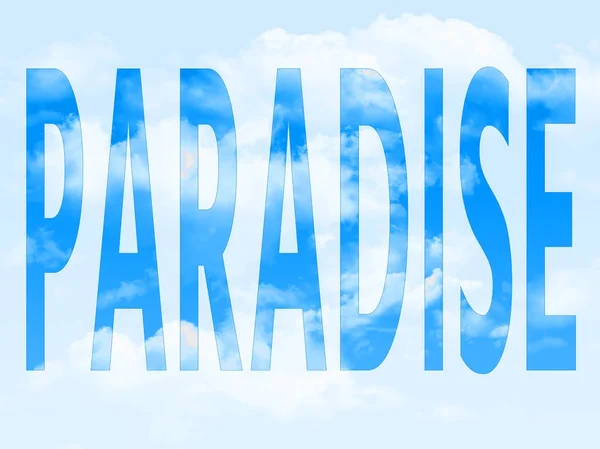 Paradijs in het symbool — Stockfoto