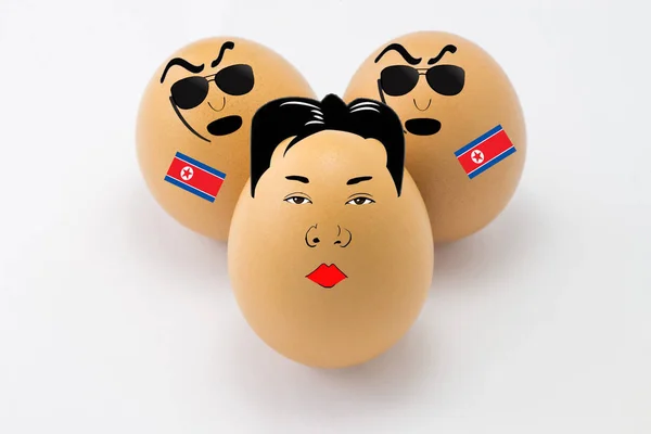 Kim Jong-un en el símbolo Fotos de stock libres de derechos
