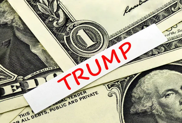 Word Trump dolar arka planı