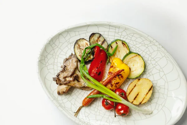 Verduras Plancha Sobre Fondo Blanco —  Fotos de Stock