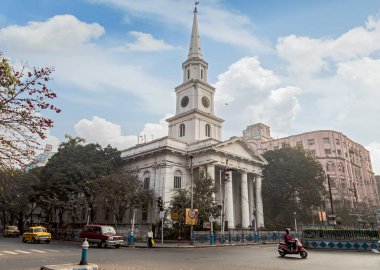 Kolkata Dalhousie Bbd çanta alanda önemli bir dönüm noktası St Andrews Kilisesi.
