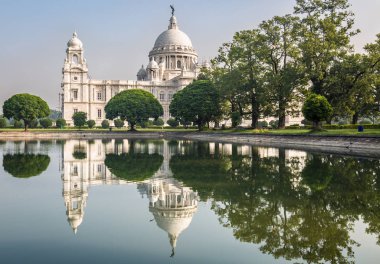 Victoria Memorial Anıtı ve Müzesi Kalküta'nde bina mimari.