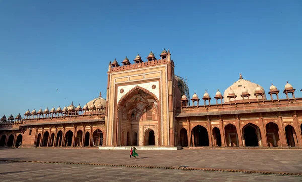 Jama masjid eine historische Mogularchitektur-Moschee in Fatehpur sikri agra, uttar pradesh, Indien. — Stockfoto