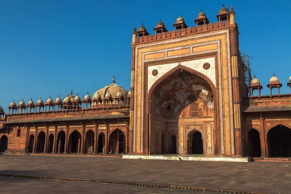 Jama masjid eine historische Mogul-Indien-Architektur-Moschee in Fatehpur sikri agra. — Stockfoto