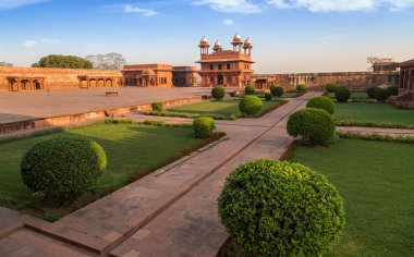 Fatehpur Sikri diwan-i-Has - A Unesco Dünya Mirası Agra, Hindistan.